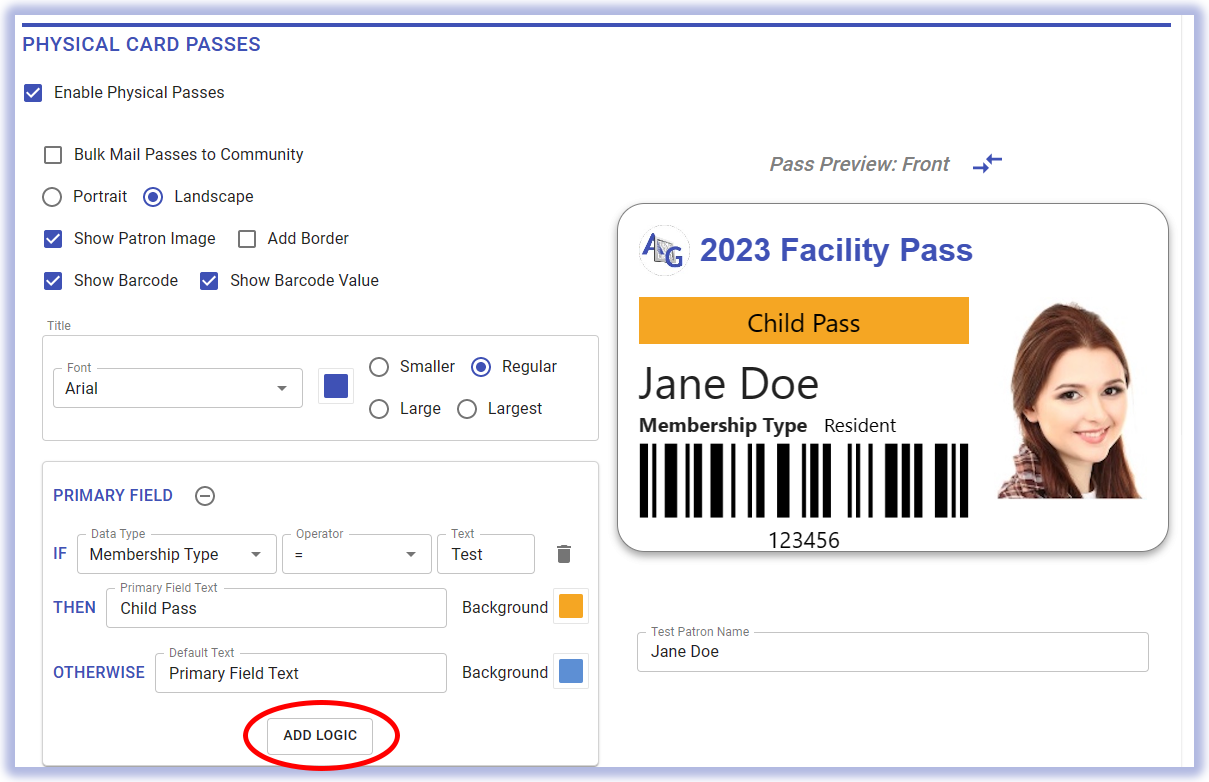 How to add LOGIC to classic PVC physical passes